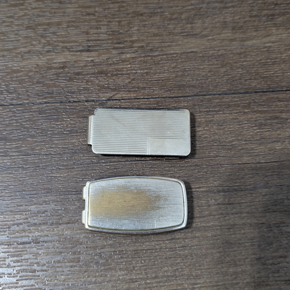 2 Vtg Money Clips See Photos Anson